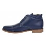 Ghete barbati din piele naturala, culoare bleumarin, imblanite, BOND1BLTPM